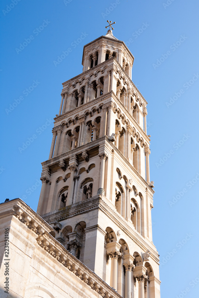 The Cathedral of Saint Dominus in the Diocletian Palace in Split city, Croatia