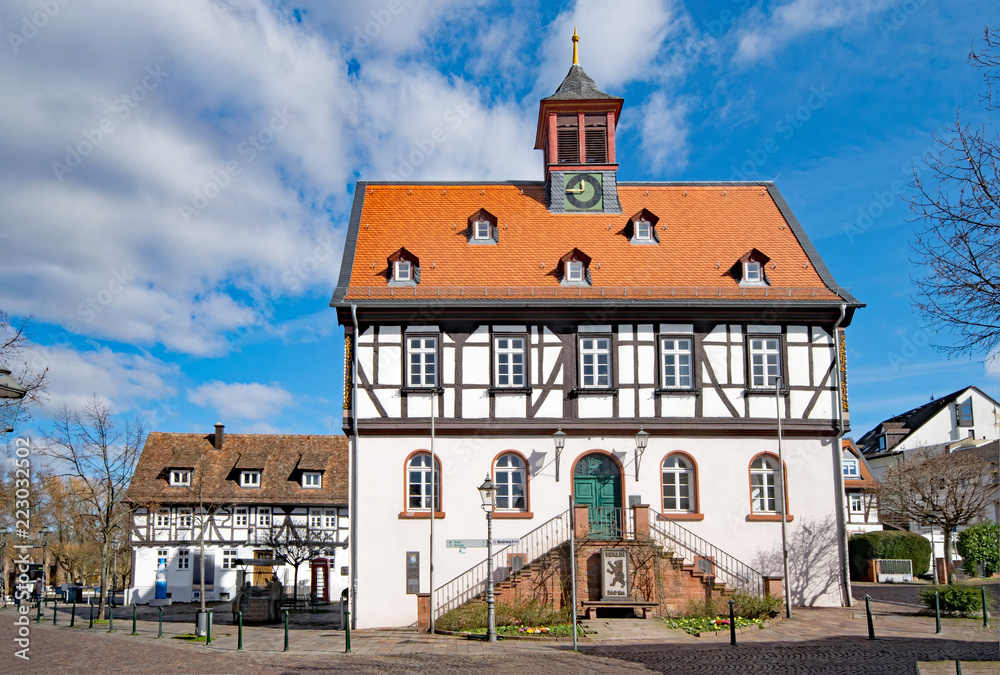 Altes Rathaus in Bad Vilbel, Hessen, Deutschland