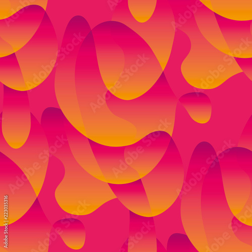 Abstract fluid red creative seamless pattern