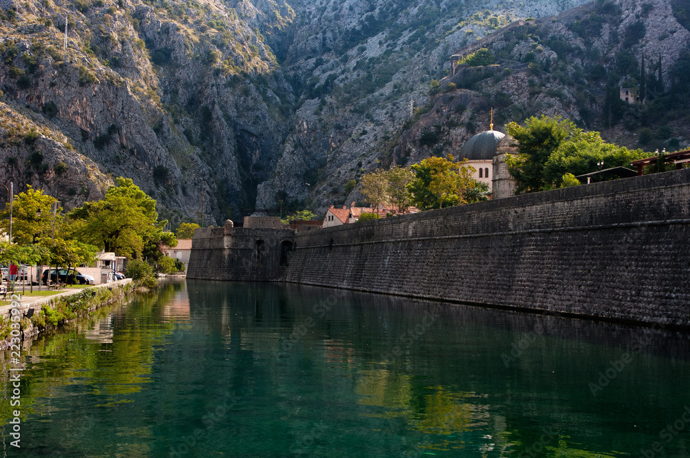 Kotor, Montenegro - September 14, 2018. Kotor a historic town and harbor in the southwest part of Montenegro. 