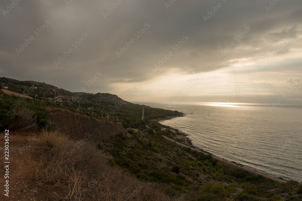A sunrise in the renega of Oropesa del Mar A sunrise in the renega of Oropesa del Mar