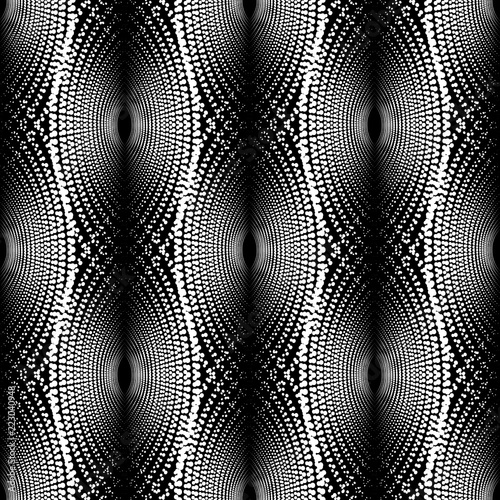 Abstract geometric pattern with points. A seamless vector background. Black and white texture. Graphic modern pattern.