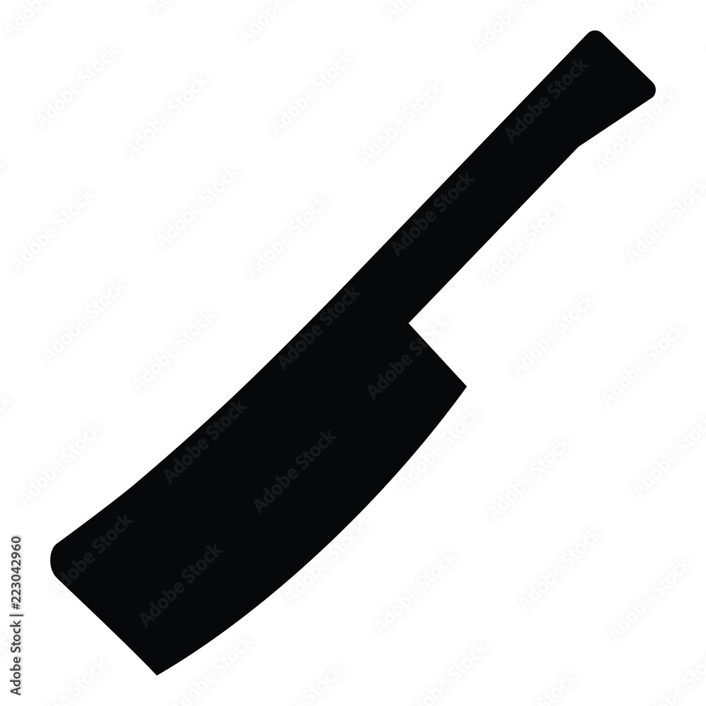 A black and white silhouette of a knife A black and white silhouette of a knife