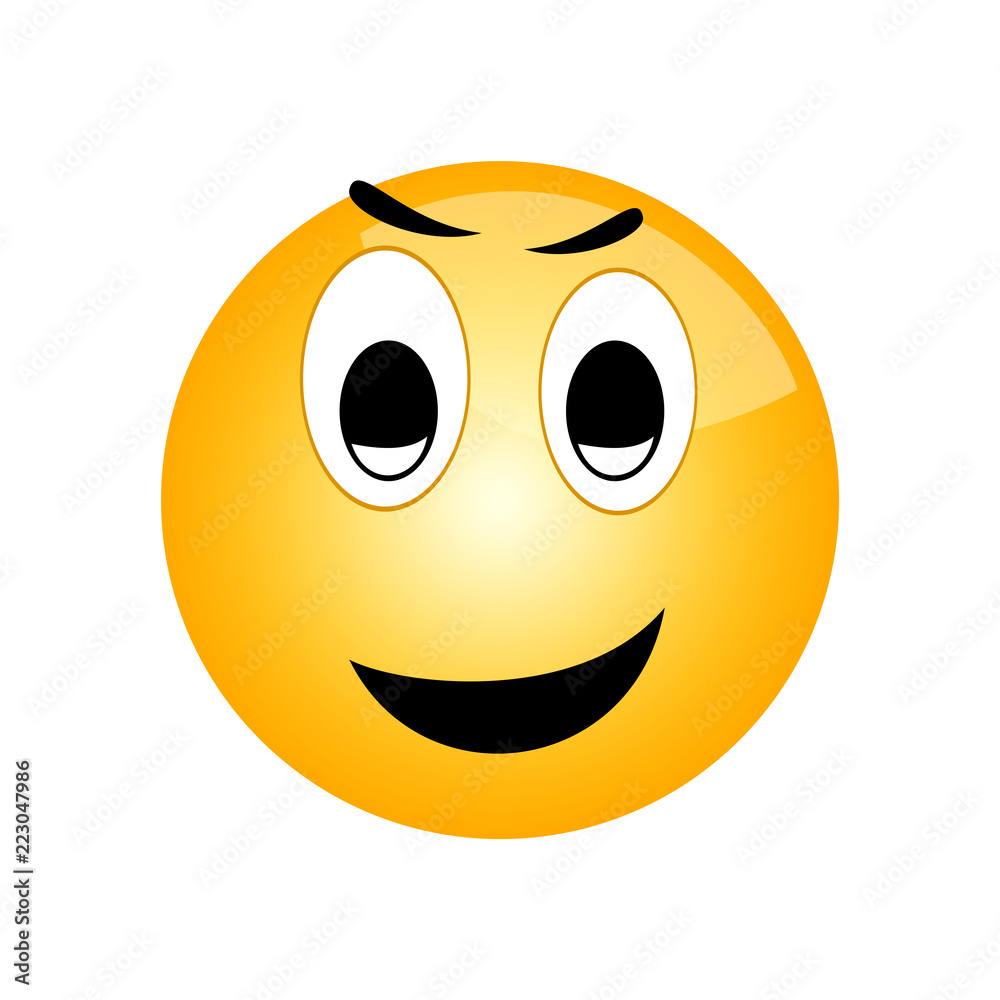 Smile icon. Emotion smile. Vector Illustration Smile icon. Emotion smile. Vector Illustration