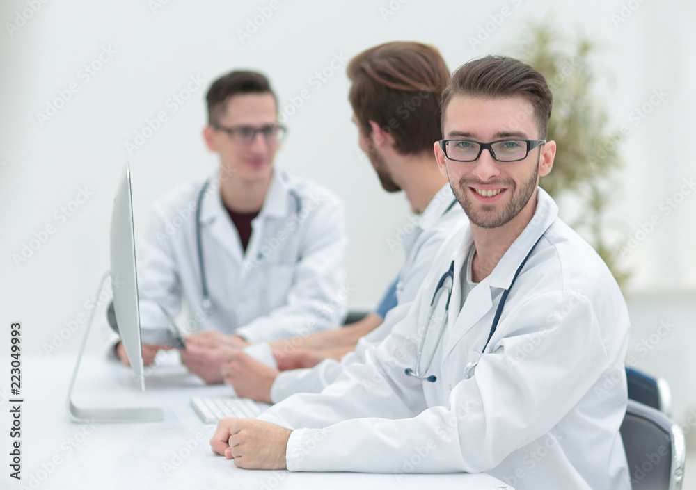 leading specialist therapist on the background of the office leading specialist therapist on the background of the office