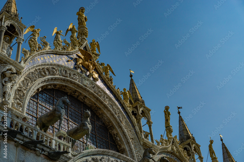 Basilica di San Marco (Saint Mark's Cathedral) at sunrise in Venice, Veneto, Italy
