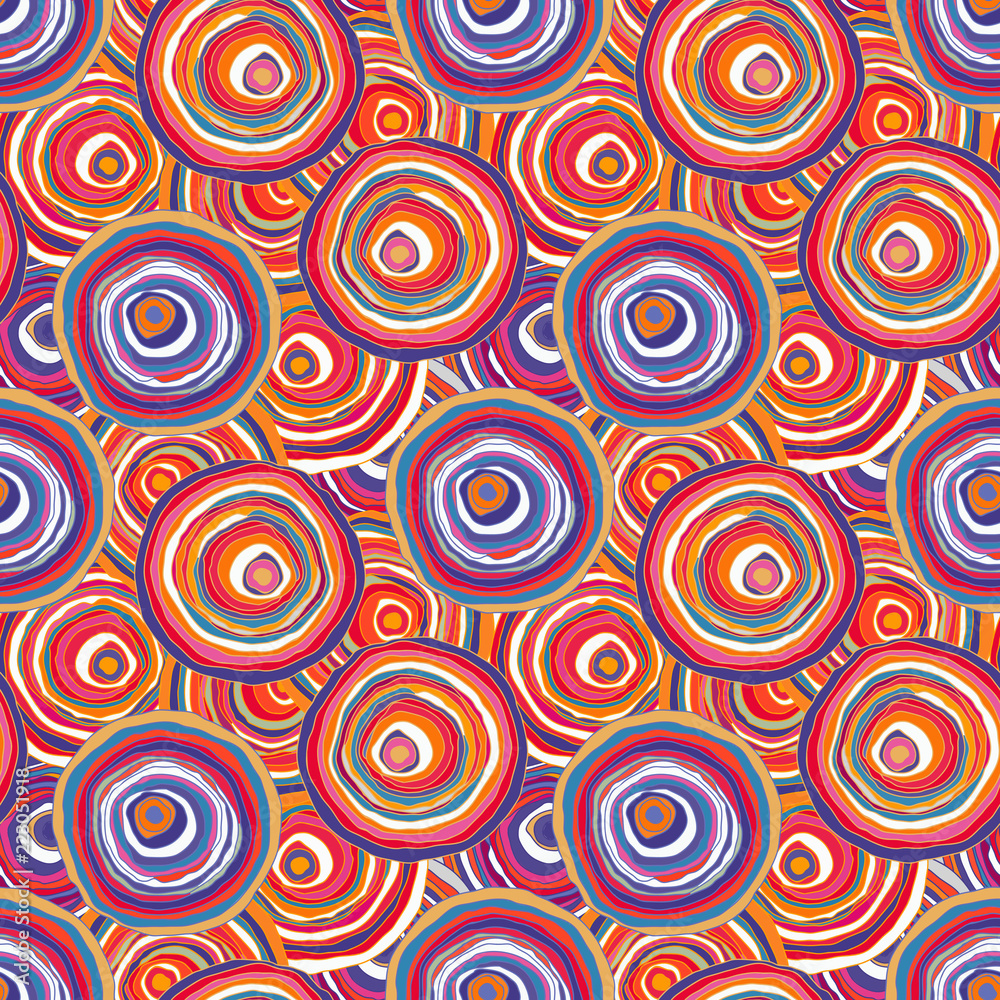 Circles contour multicolored Circles contour multicolored