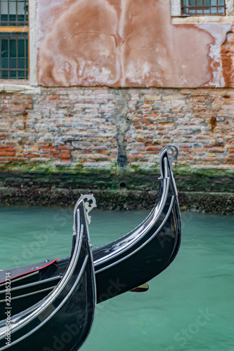 Details of gondola, Venice, Veneto, Italy