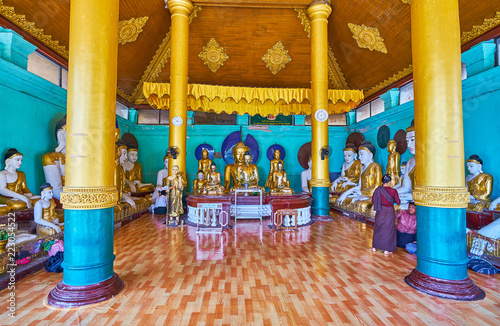 In Image House of Shwedagon Zedi Daw complex, Yangon, Myanmar photo