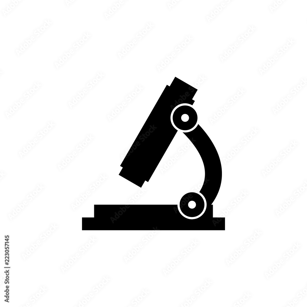 The icon of microscope, glass. Simple flat icon illustration of microscope, glass for a website or mobile application on white background The icon of microscope, glass. Simple flat icon illustration of microscope, glass for a website or mobile application on white background