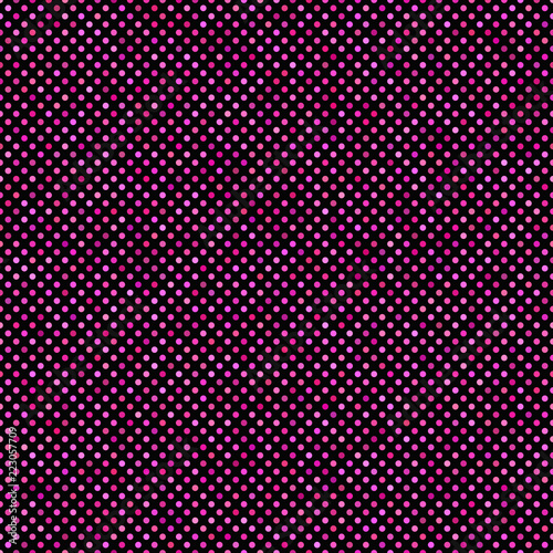 Abstract dot pattern background - seamless design from pink circles