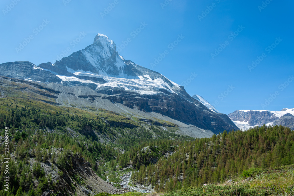 Matterhorn and beautiful landscape on a sunny day