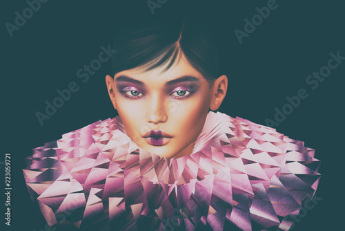 Colombine pastel photo