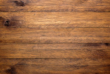 Brown wood table background, lots of contrast, wooden texture