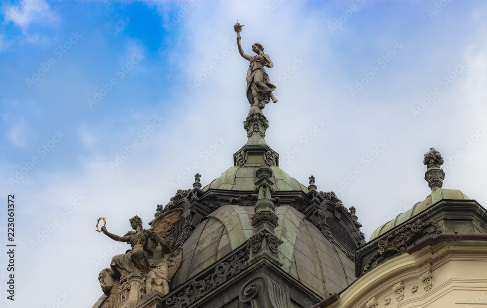 dome of the Cathedral of St. Elzbieta in Kosice in Slovakia