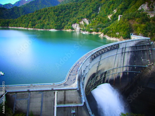 Kurobe dam in Japan
