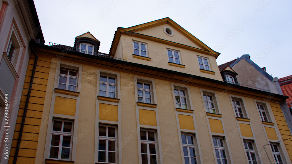 cloudy winter day in Ansbach