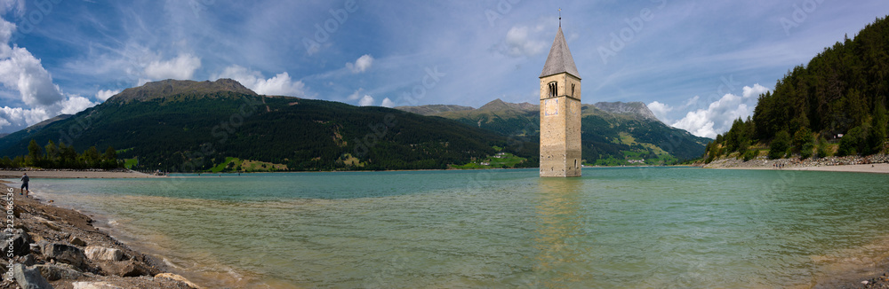 Submerged Bell Tower in Reschensee