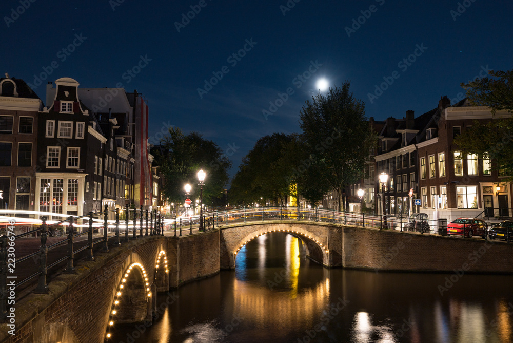 アムステルダム夜の風景