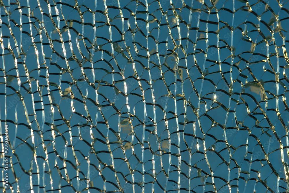 Naklejka premium Ice or crackled glass