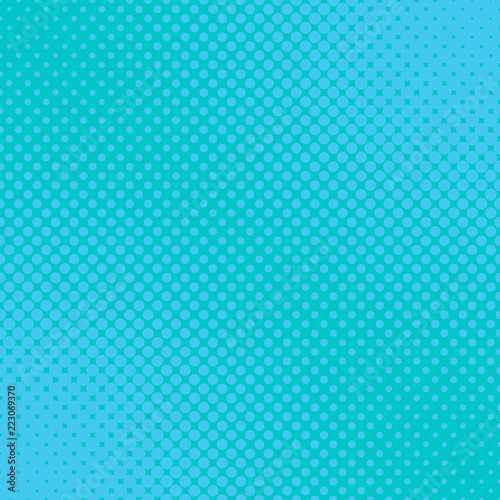 Light blue geometric halftone dot pattern background - vector illustration from circles