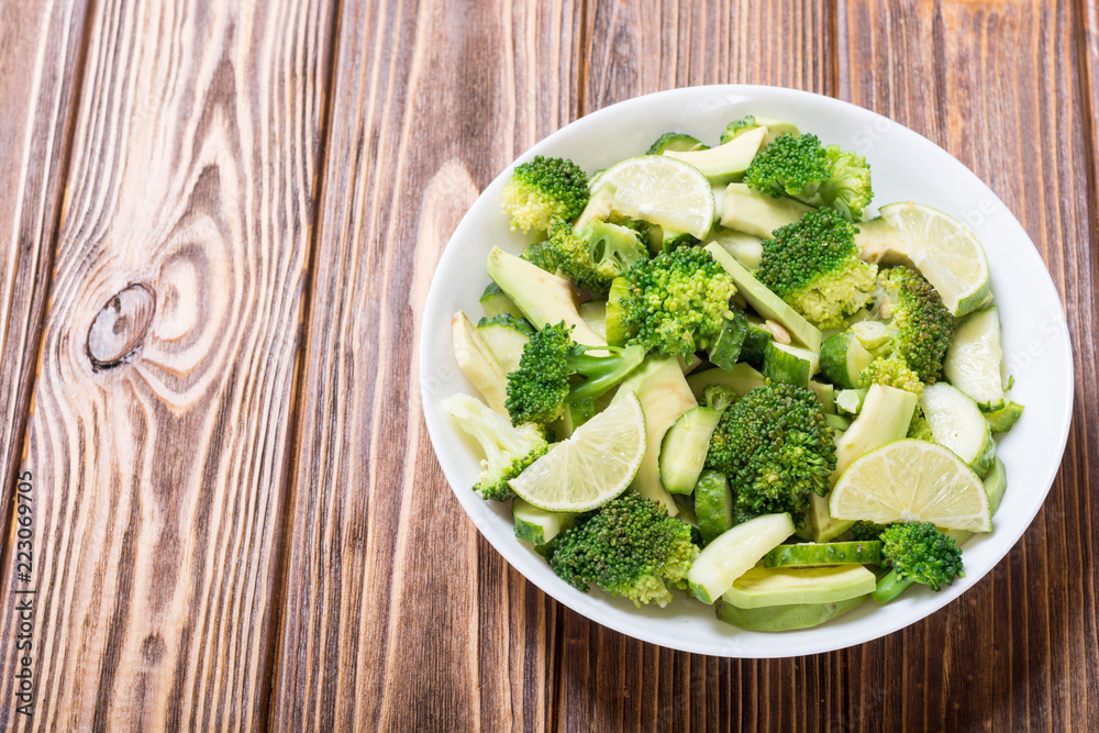 Green salad with avocado Green salad with avocado