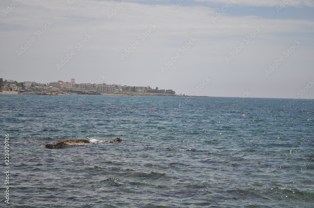 The beautiful ports old, Castle of Pafos in Cyprus