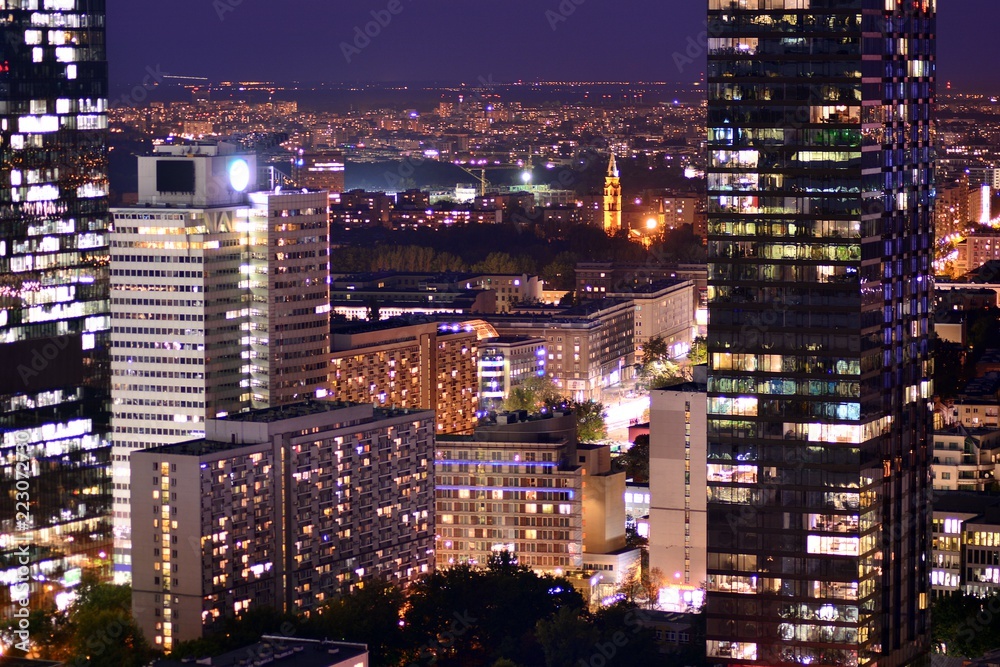 Panorama of the city at night Panorama of the city at night