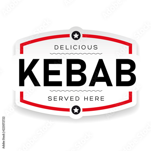 Food Logo Kebab vintage