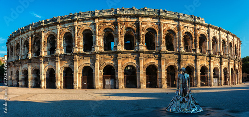 Panorama der Arena von Nimes, Frankreich 