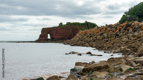 Langstone Rock, near Dawlish Warren, Devon. photo