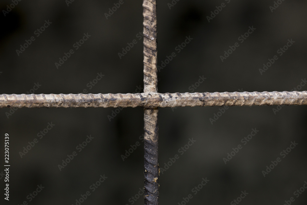 Iron grating in a macro window Iron grating in a macro window