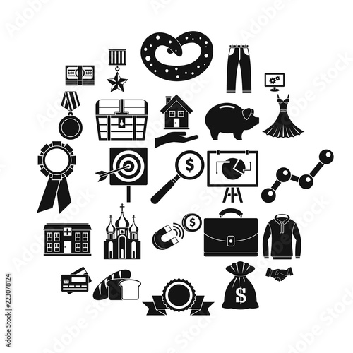 Beneficence icons set. Simple set of 25 beneficence vector icons for web isolated on white background