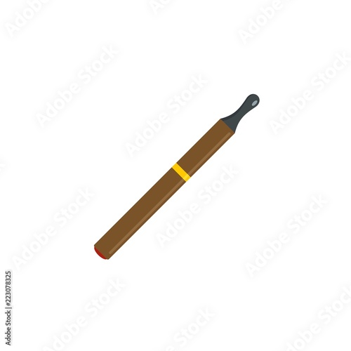 Electric cigarette icon. Flat illustration of electric cigarette vector icon for web design