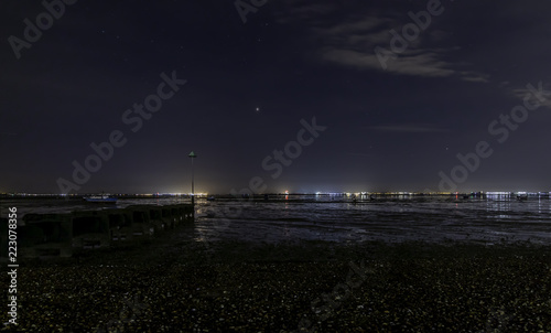 River Thames at Night photo