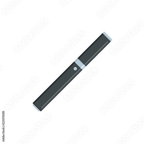 Closed vape pen icon. Flat illustration of closed vape pen vector icon for web design