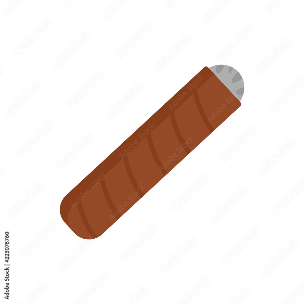 Narcotic cigar of cuba icon. Flat illustration of narcotic cigar of cuba vector icon for web design Narcotic cigar of cuba icon. Flat illustration of narcotic cigar of cuba vector icon for web design