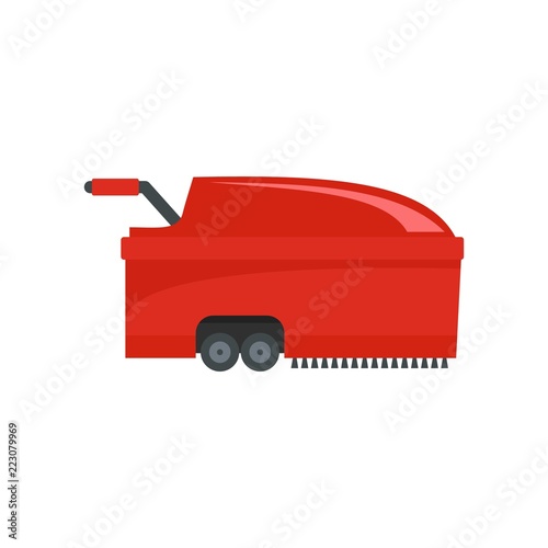 Hall vacuum cleaner icon. Flat illustration of hall vacuum cleaner vector icon for web design