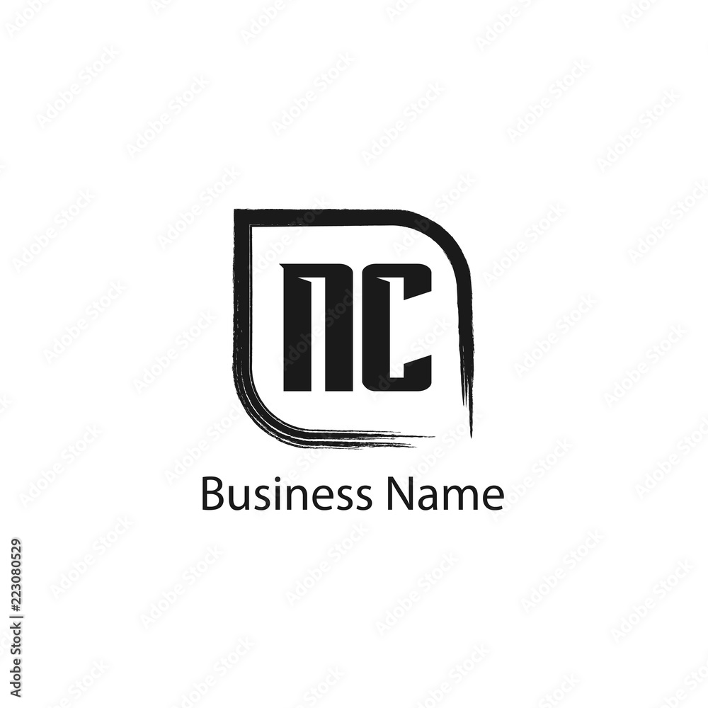 Initial Letter NC Logo Template Design Initial Letter NC Logo Template Design