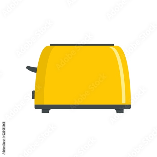 Old toaster icon. Flat illustration of old toaster vector icon for web design