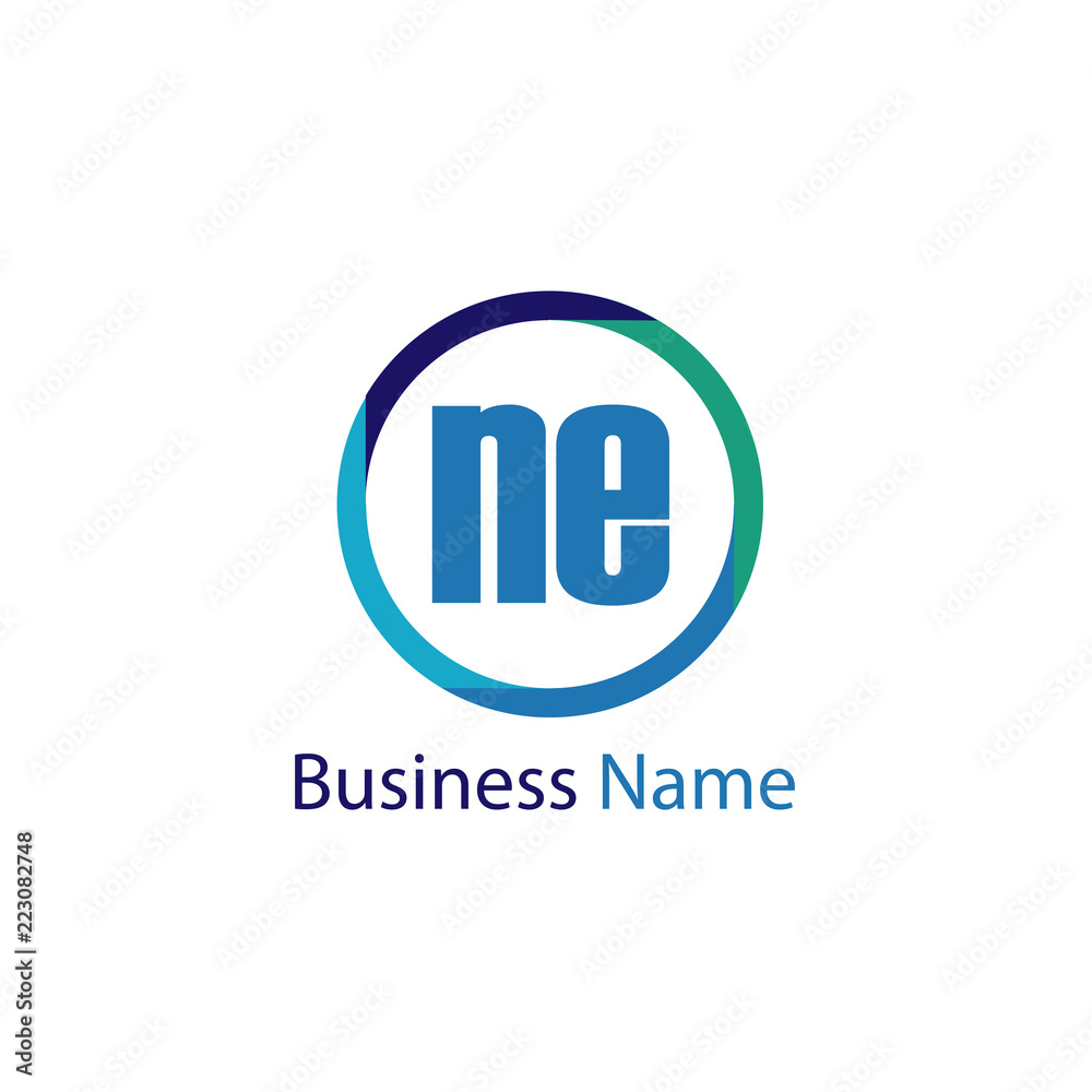 Initial Letter NE Logo Template Design Initial Letter NE Logo Template Design