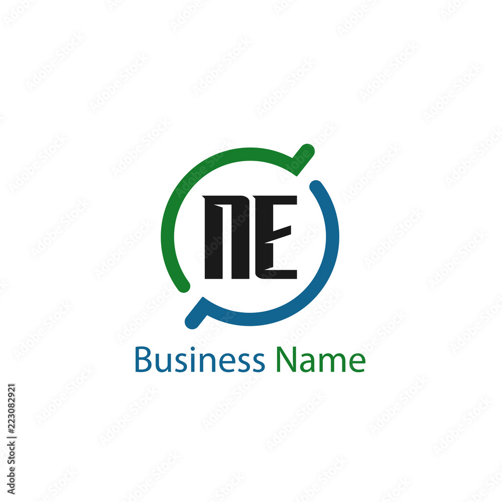 Initial Letter NE Logo Template Design Initial Letter NE Logo Template Design