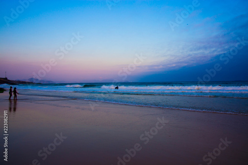 ocean and sky blue abstract background © Marco