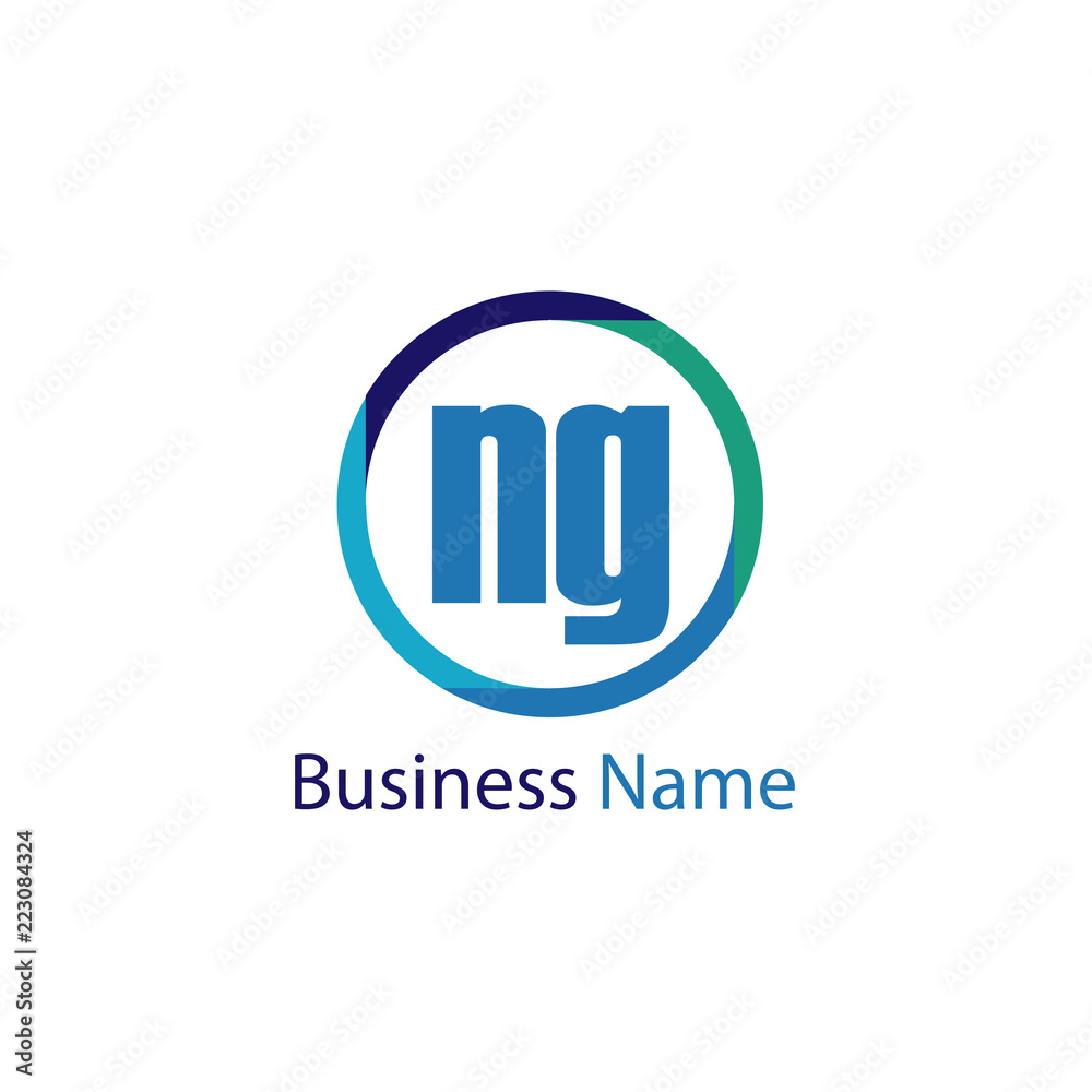 Initial Letter NG Logo Template Design Initial Letter NG Logo Template Design