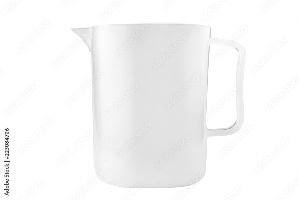 Pitchers empty plastic. isolated on white background Pitchers empty plastic. isolated on white background