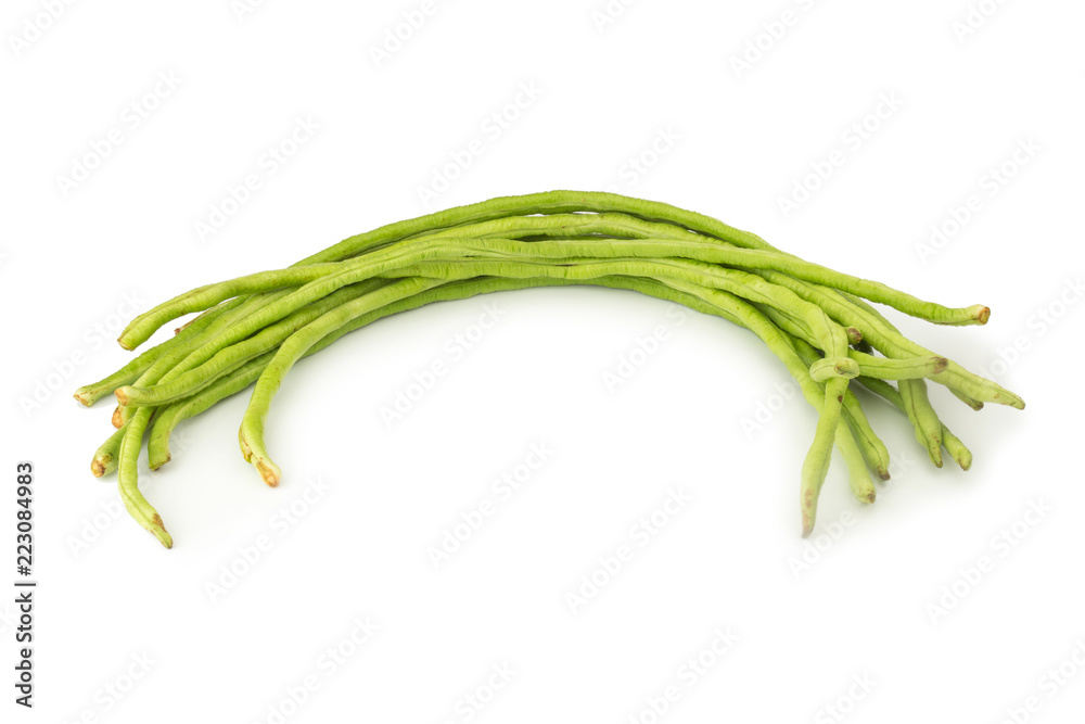 Long bean isolated on white background Long bean isolated on white background