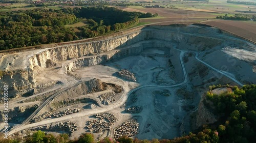 Aerial, German Quarry - Graded Version photo