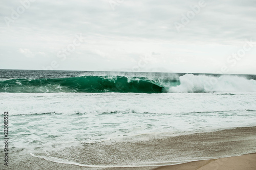 beach and sea waves