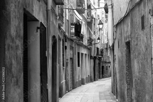 Nostalgic Street in Barcelona