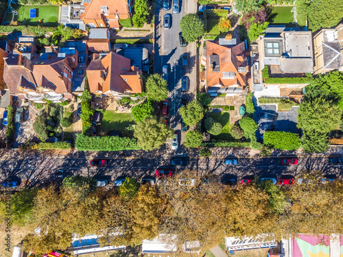 Turnham green and Chiswick suburb area in London photo